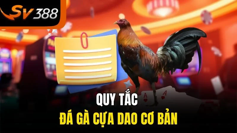 Đá Gà Cựa Dao - Trò Chơi Đỉnh Cao Cho Những Tay Chơi Thực Thụ 2 Quy tắc đá gà cựa dao cơ bản